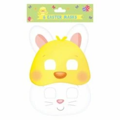 Eurowrap Easter Bunny Masks FSC Pack Of 6